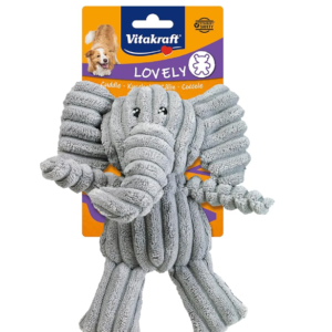 Vitakraft Safari Éléphant, jouet pour chiens, peluche pour chien